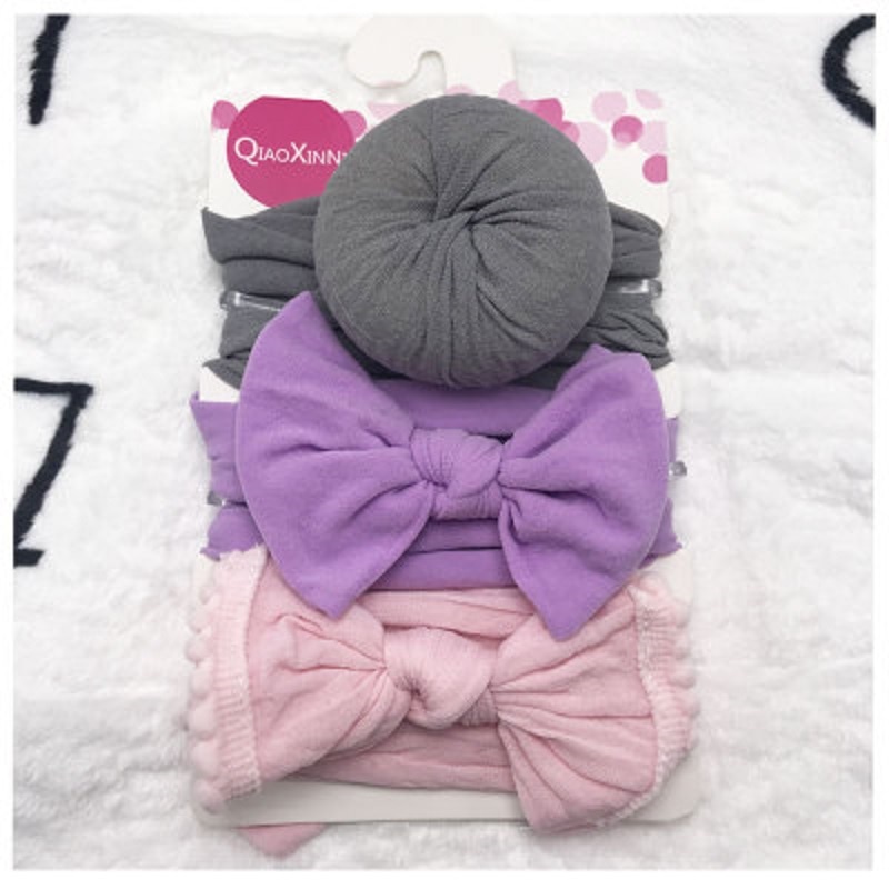 Baby Hair Bows Headband 3PC Set